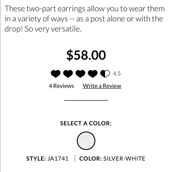 Brighton Meridian Duet 2 Part Earrings - Picture 3 of 9